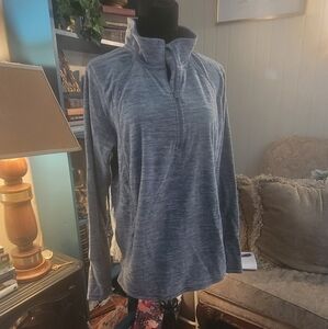 Cozy Gray Quarter-Zip Pullover